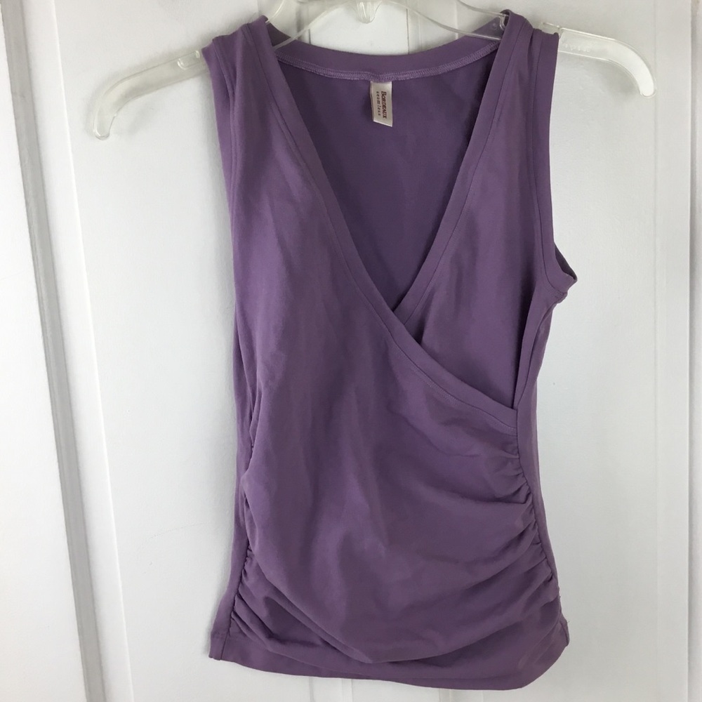 Bordeaux Seamless Sleeveless Ruched Wrap Top